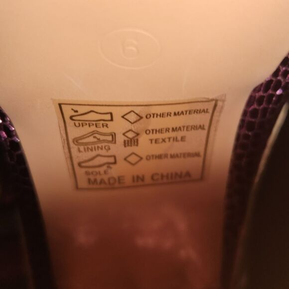 Pink Metallic Star Peep Toe Platform Ankle Booties 70s Cosplay Abba Size 6 - Picture 8 of 8